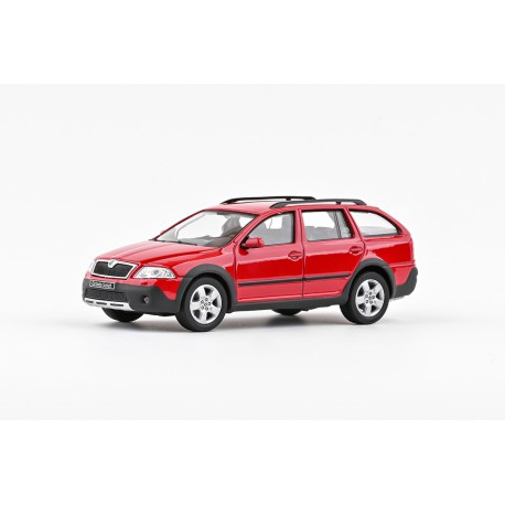 2007 Škoda Octavia II Combi Scout − Červená Corrida − ABREX 1:43