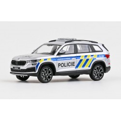 2021 Škoda Kodiaq FL − Policie ČR, standardní, se spoilerem před majákem − ABREX 1:43