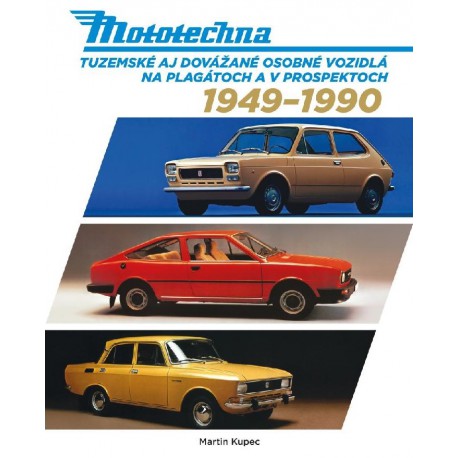 Mototechna - tuzemské aj dovážané osobné vozidlá na plagátoch a prospektoch 1949-1990