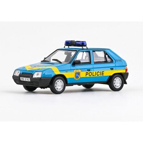 1991 Škoda Favorit 136L − Městská policie Ostrava − ABREX 1:43, LIMITOVANÁ EDICE č. 298/300